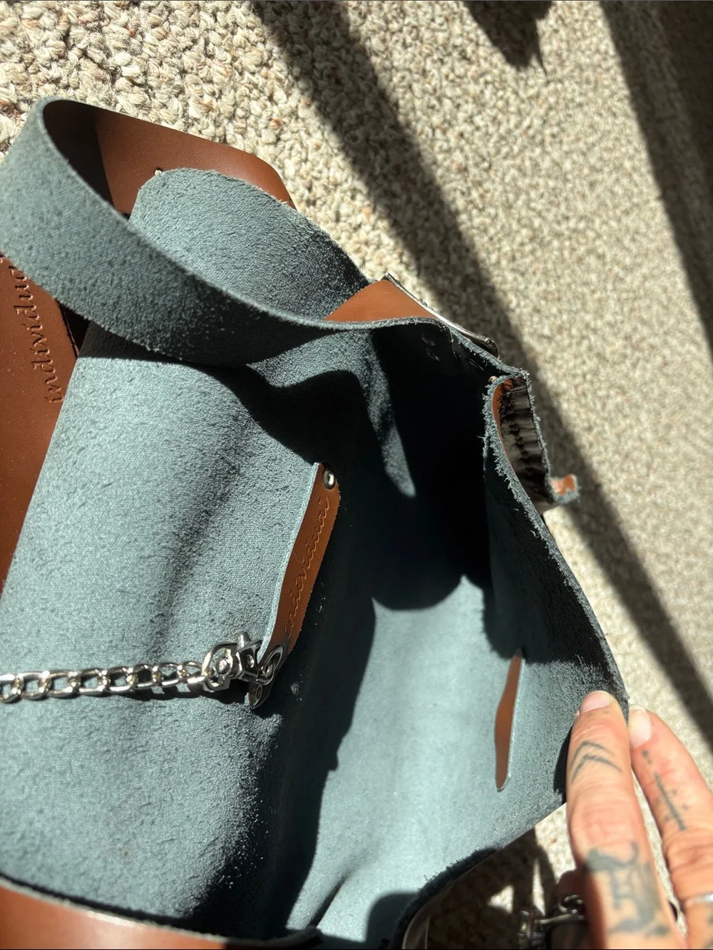 100% handcrafted in Greece // individual art leather // leather bag w wallet